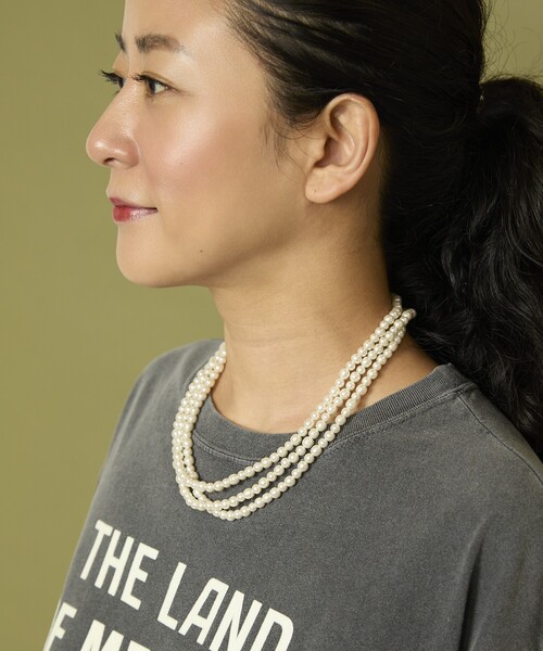 Freada(フリーダ)の「Freada/フリーダ ガラス 手巻き パール ロング ネックレス 140cm(ネックレス・レディース・オフホワイト・ONE SIZE)」の13枚目の写真