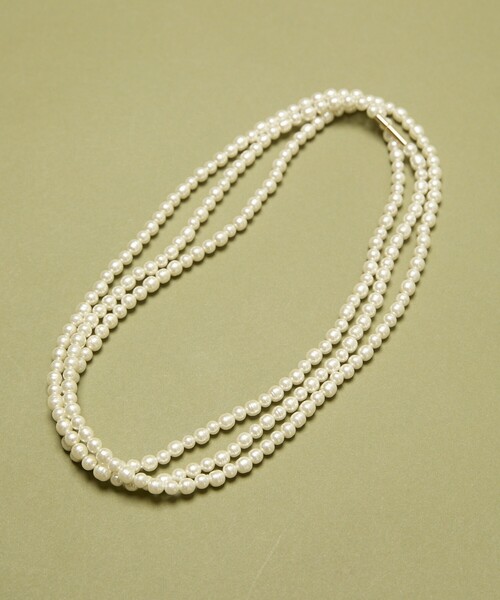 Freada(フリーダ)の「Freada/フリーダ ガラス 手巻き パール ロング ネックレス 140cm(ネックレス・レディース・オフホワイト・ONE SIZE)」の6枚目の写真