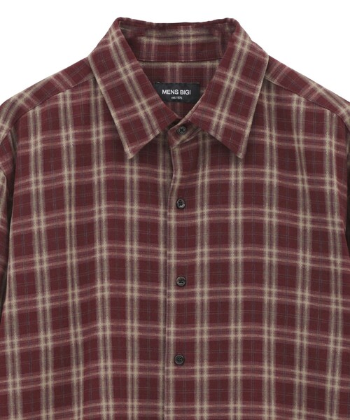 MEN'S BIGI（メンズビギ）の「ドビーチェックカジュアルシャツ（シャツ/ブラウス・メンズ・ブラック/ワイン・01/04/03/02）」の21枚目の写真
