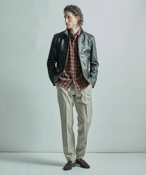 MEN'S BIGI(メンズビギ)の「ドビーチェックカジュアルシャツ(シャツ/ブラウス・メンズ・ブラック/ワイン・01/04/03/02)」の22枚目の写真