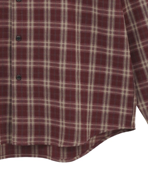 MEN'S BIGI（メンズビギ）の「ドビーチェックカジュアルシャツ（シャツ/ブラウス・メンズ・ブラック/ワイン・01/04/03/02）」の7枚目の写真
