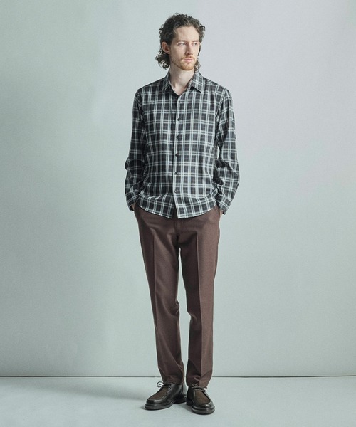 MEN'S BIGI（メンズビギ）の「ドビーチェックカジュアルシャツ（シャツ/ブラウス・メンズ・ブラック/ワイン・01/04/03/02）」の10枚目の写真