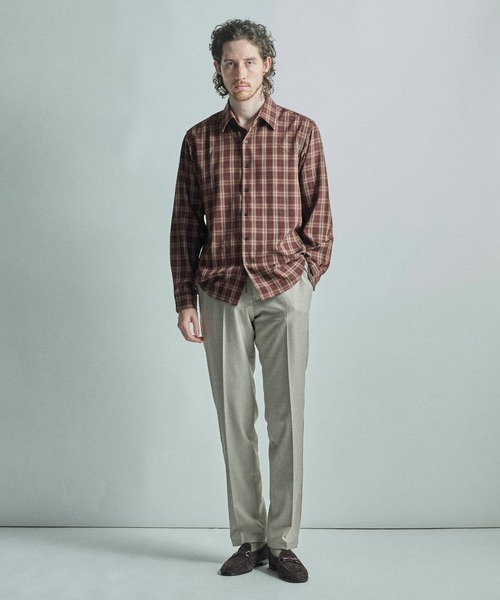 MEN'S BIGI（メンズビギ）の「ドビーチェックカジュアルシャツ（シャツ/ブラウス・メンズ・ブラック/ワイン・01/04/03/02）」の11枚目の写真