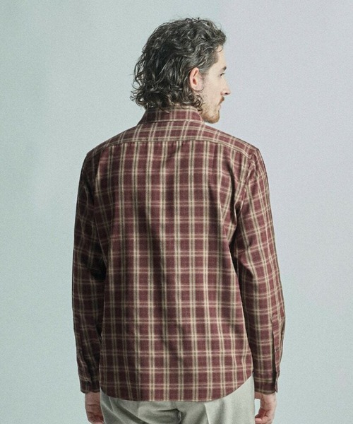 MEN'S BIGI（メンズビギ）の「ドビーチェックカジュアルシャツ（シャツ/ブラウス・メンズ・ブラック/ワイン・01/04/03/02）」の16枚目の写真