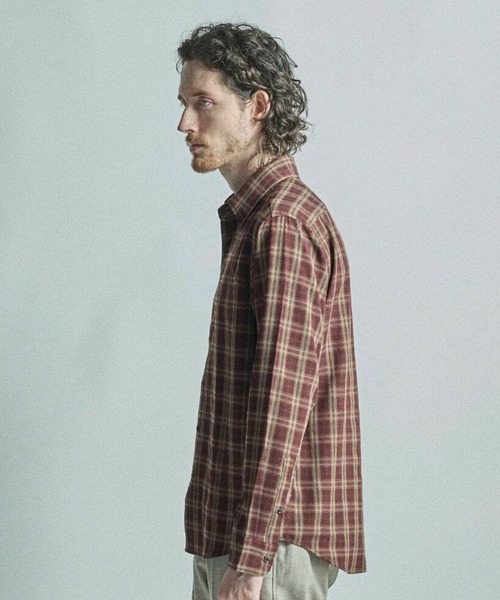 MEN'S BIGI（メンズビギ）の「ドビーチェックカジュアルシャツ（シャツ/ブラウス・メンズ・ブラック/ワイン・01/04/03/02）」の15枚目の写真