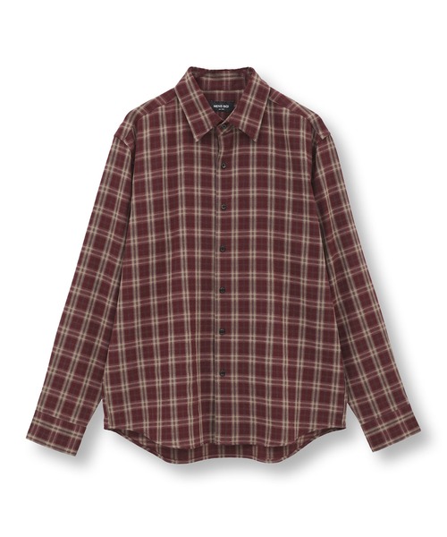 MEN'S BIGI（メンズビギ）の「ドビーチェックカジュアルシャツ（シャツ/ブラウス・メンズ・ブラック/ワイン・01/04/03/02）」の17枚目の写真