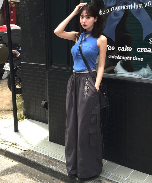 Judin（ジュディン）の「One shoulder sleeveless tops【JD】（その他トップス・レディース・グレー/ブルー・FREE）」の12枚目の写真