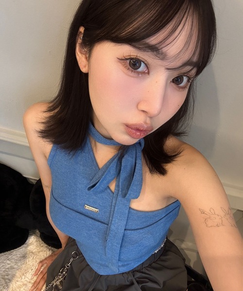 Judin（ジュディン）の「One shoulder sleeveless tops【JD】（その他トップス・レディース・グレー/ブルー・FREE）」の13枚目の写真