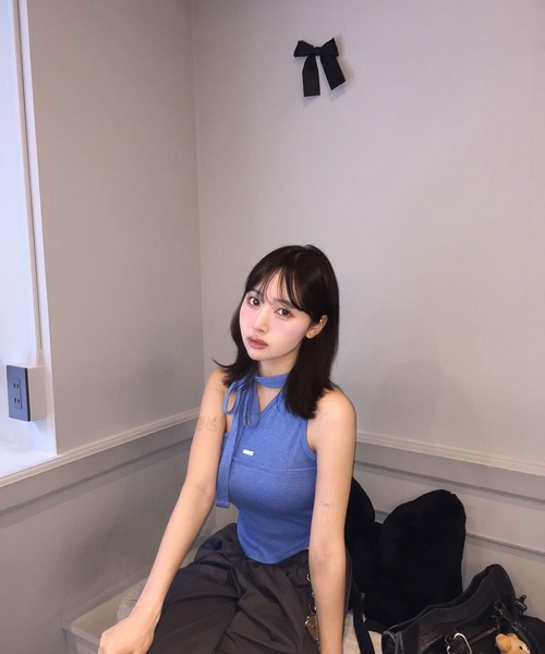 Judin（ジュディン）の「One shoulder sleeveless tops【JD】（その他トップス・レディース・グレー/ブルー・FREE）」の9枚目の写真
