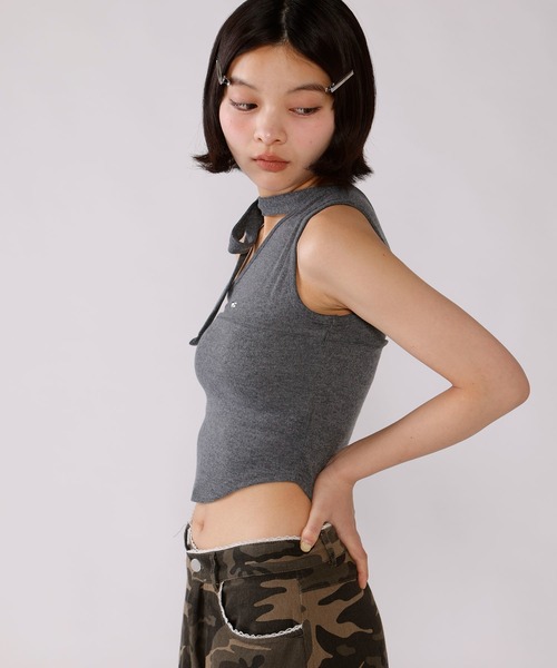 Judin（ジュディン）の「One shoulder sleeveless tops【JD】（その他トップス・レディース・グレー/ブルー・FREE）」の20枚目の写真