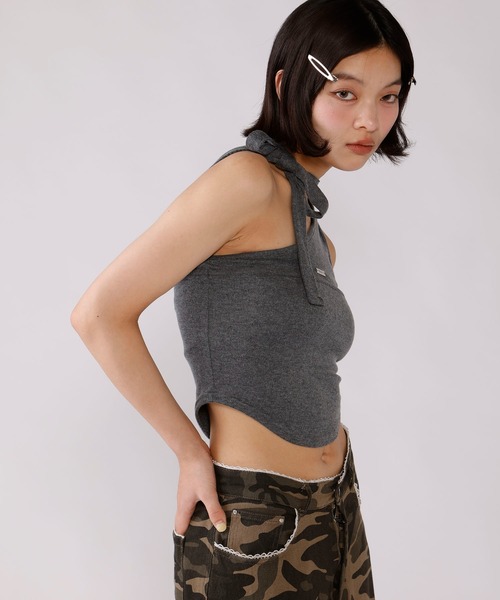 Judin（ジュディン）の「One shoulder sleeveless tops【JD】（その他トップス・レディース・グレー/ブルー・FREE）」の18枚目の写真