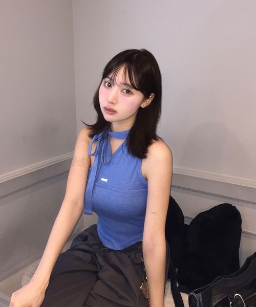 Judin（ジュディン）の「One shoulder sleeveless tops【JD】（その他トップス・レディース・グレー/ブルー・FREE）」の14枚目の写真