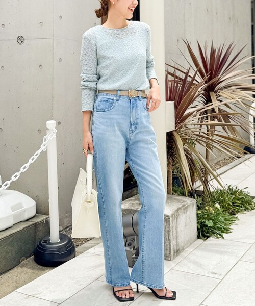 NOLLEY’S（ノーリーズ）の「2WAYレースカーディガン（カーディガン/ボレロ・レディース・ブラック/サックスブルー/キナリ・38）」の5枚目の写真