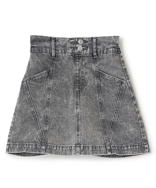 セール】オシャ見え切替えスカート（デニムスカート）｜LOVETOXIC