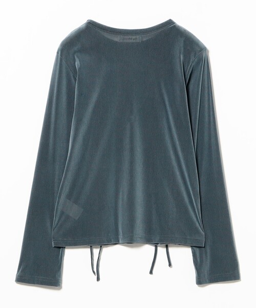 Ray BEAMS(レイビームス)の「フロッキー レースアップ トップス(Tシャツ/カットソー・レディース・ブラウン/ブルー・ONE SIZE)」の16枚目の写真