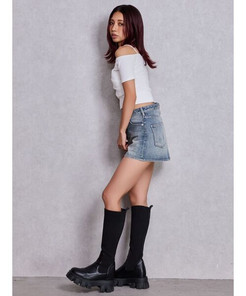 GYDA（ジェイダ）の「ニットドッキングボリュームソールブーツ（ブーツ・レディース・ブラック・SMALL/MEDIUM/LARGE）」の14枚目の写真