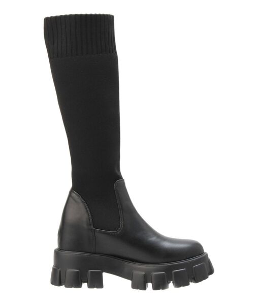 GYDA（ジェイダ）の「ニットドッキングボリュームソールブーツ（ブーツ・レディース・ブラック・SMALL/MEDIUM/LARGE）」の7枚目の写真