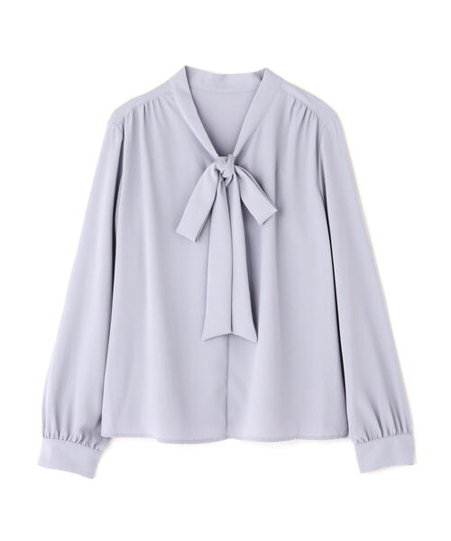 NATURAL BEAUTY BASIC（ナチュラルビューティーベーシック）の「◇リボンボウタイブラウス（シャツ/ブラウス・レディース・ブラウン/オフホワイト/ブルー・MEDIUM/SMALL）」の15枚目の写真