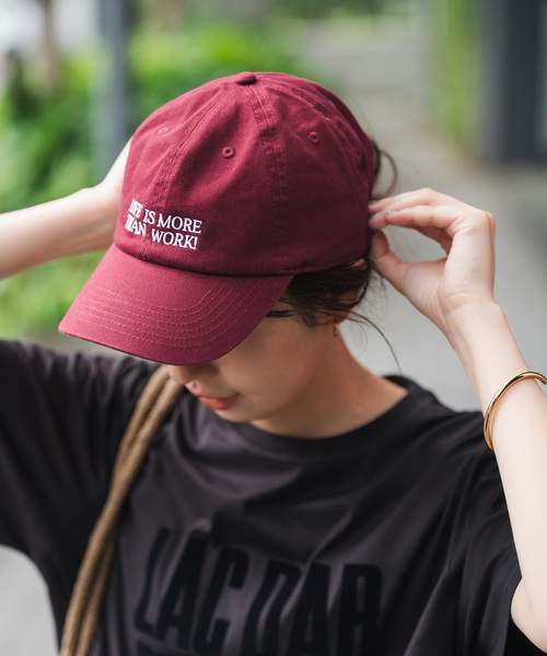 Spick & Span(スピックアンドスパン)の「GOOD ROCK SPEED / グッドロックスピード 別注lettered CAP2(キャップ・レディース・ベージュ/ボルドー・FREE)」の2枚目の写真