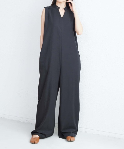 MAISON DE THERESE(メゾン ド テレーズ)の「バックジップVネックルーズシルエットオールインワン(つなぎ/オールインワン・レディース・ブラック・FREE)」の8枚目の写真