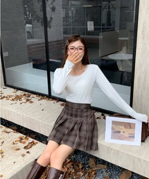 Mejoul（メジュール）の「【25年秋冬新作】【インナーパンツ付き】チェックプリーツミニスカート（スカート）」