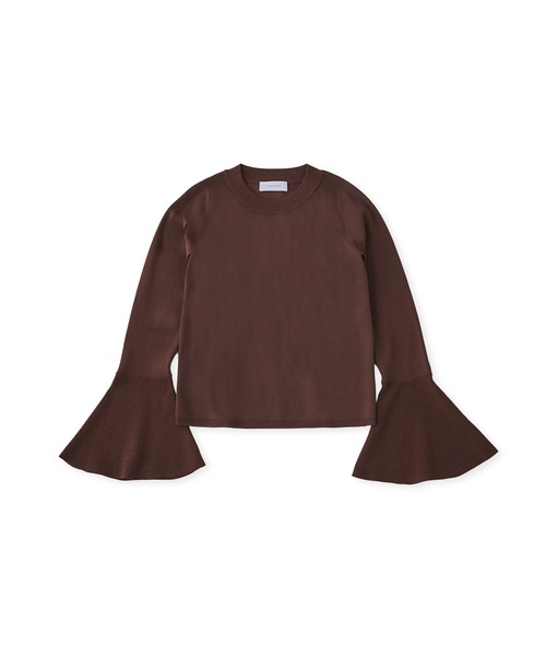 ADAM ET ROPE'（アダムエロペ）の「ボリュームカフスプルオーバー（ニット/セーター・レディース・オフホワイト/ダークブラウン/ミント・FREE）」の16枚目の写真