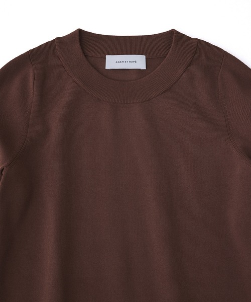 ADAM ET ROPE'（アダムエロペ）の「ボリュームカフスプルオーバー（ニット/セーター・レディース・オフホワイト/ダークブラウン/ミント・FREE）」の18枚目の写真