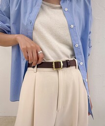 fredy emue | 【atelier brugge/アトリエブルージュ】ウェーブバックルフリーアジャストベルト(ベルト)