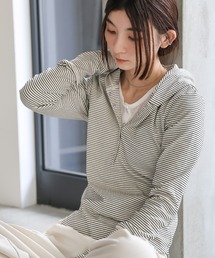 select MOCA（セレクトモカ）の「ボーダーフーディーロンT（パーカー）」