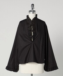 LOEFF（ロエフ）の「＜LOEFF＞フリル スキッパー シャツ（シャツ/ブラウス）」