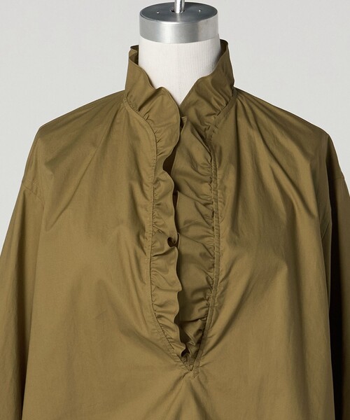 LOEFF＞フリル スキッパー シャツ（シャツ/ブラウス）｜LOEFF（ロエフ