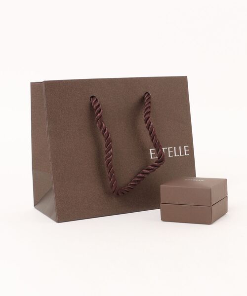 ESTELLE（エステール）の「6月誕生石 K10 イエローゴールド ムーンストーン リング（指輪） ESTELLE/エステール WEB限定（リング・レディース・イエローゴールド・11号/9号）」の2枚目の写真