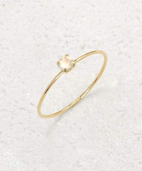 ESTELLE（エステール）の「6月誕生石 K10 イエローゴールド ムーンストーン リング（指輪） ESTELLE/エステール WEB限定（リング・レディース・イエローゴールド・11号/9号）」の10枚目の写真