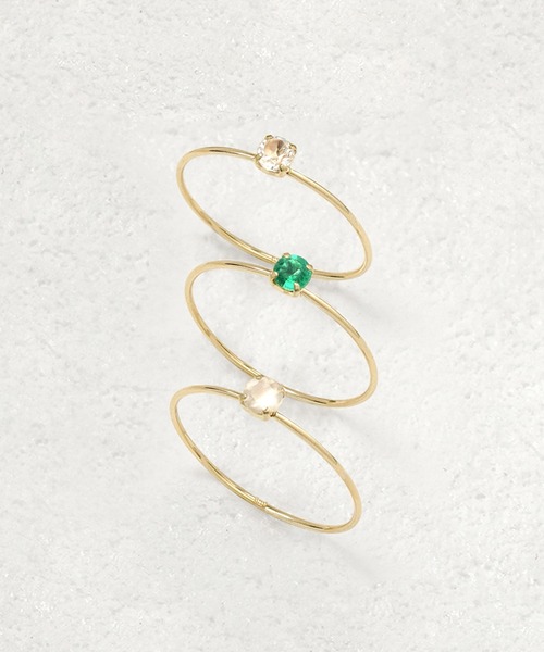 ESTELLE（エステール）の「6月誕生石 K10 イエローゴールド ムーンストーン リング（指輪） ESTELLE/エステール WEB限定（リング・レディース・イエローゴールド・11号/9号）」の9枚目の写真