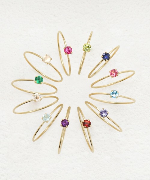 ESTELLE（エステール）の「6月誕生石 K10 イエローゴールド ムーンストーン リング（指輪） ESTELLE/エステール WEB限定（リング・レディース・イエローゴールド・11号/9号）」の8枚目の写真