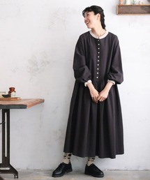 さよちゃん　ソウルベリーワンピース　ブラック Soulberry (ソウルベリー ) 大きな襟のよそゆきワンピース