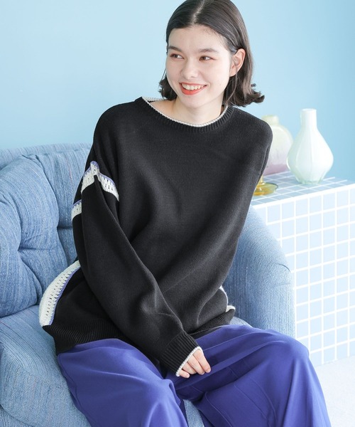 セール/ブランド古着】長袖ニット（ニット/セーター）｜niko and