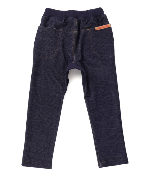 Noeil aime BeBe（ノイユエイムベベ）の「【お揃い】デニムニットクライミングロングパンツ（その他パンツ・キッズ・ブルー/ネイビー・100cm/120cm/110cm/130cm/90cm）」の4枚目の写真