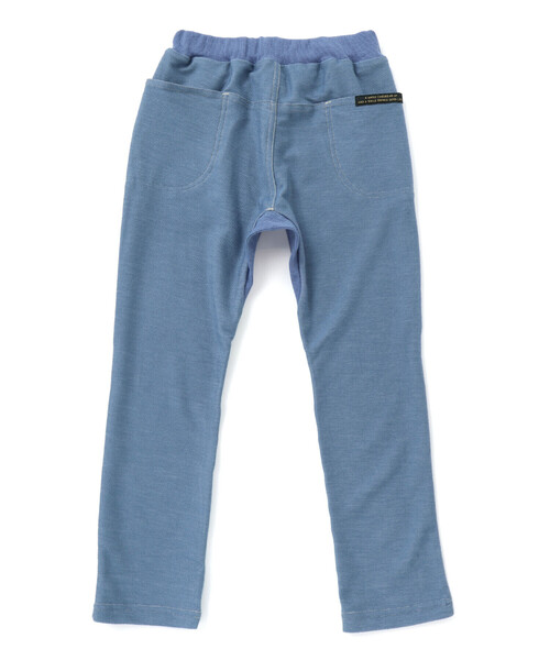 Noeil aime BeBe（ノイユエイムベベ）の「【お揃い】デニムニットクライミングロングパンツ（その他パンツ・キッズ・ブルー/ネイビー・100cm/120cm/110cm/130cm/90cm）」の6枚目の写真