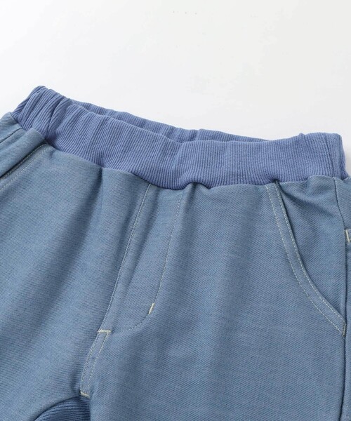 Noeil aime BeBe（ノイユエイムベベ）の「【お揃い】デニムニットクライミングロングパンツ（その他パンツ・キッズ・ブルー/ネイビー・100cm/120cm/110cm/130cm/90cm）」の7枚目の写真