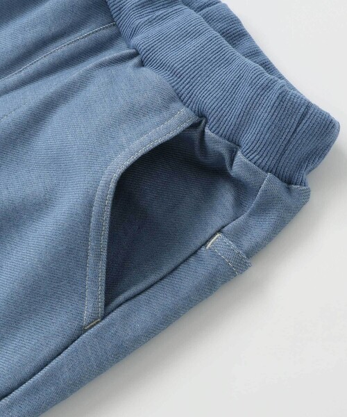 Noeil aime BeBe（ノイユエイムベベ）の「【お揃い】デニムニットクライミングロングパンツ（その他パンツ・キッズ・ブルー/ネイビー・100cm/120cm/110cm/130cm/90cm）」の8枚目の写真