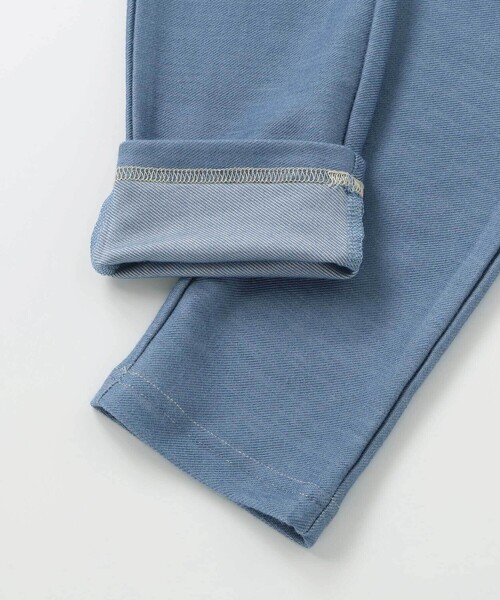 Noeil aime BeBe（ノイユエイムベベ）の「【お揃い】デニムニットクライミングロングパンツ（その他パンツ・キッズ・ブルー/ネイビー・100cm/120cm/110cm/130cm/90cm）」の12枚目の写真