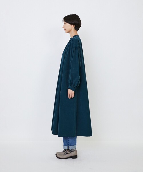 LOISIR（ロワズィール）の「【MTサイズ有り】コットン細コールスモックワンピース（ワンピース・レディース・ブラウン/グリーン/キナリ・M/MT）」の20枚目の写真