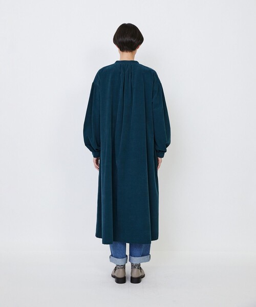 LOISIR（ロワズィール）の「【MTサイズ有り】コットン細コールスモックワンピース（ワンピース・レディース・ブラウン/グリーン/キナリ・M/MT）」の19枚目の写真