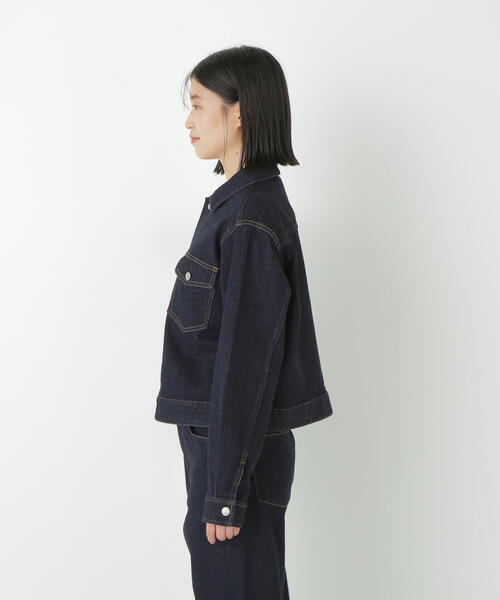 Healthy denim（ヘルシーデニム）の「◆【Healthy Denimコラボ】デニムジャケット（デニムジャケット・レディース・ネイビー・MEDIUM）」の8枚目の写真