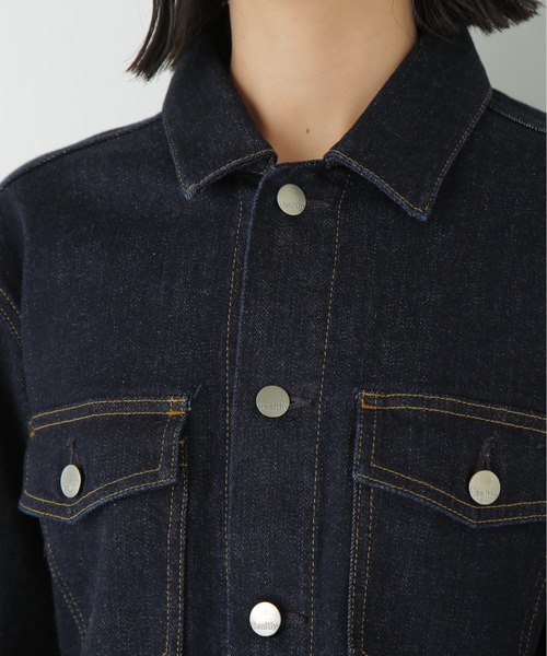 Healthy denim（ヘルシーデニム）の「◆【Healthy Denimコラボ】デニムジャケット（デニムジャケット・レディース・ネイビー・MEDIUM）」の10枚目の写真
