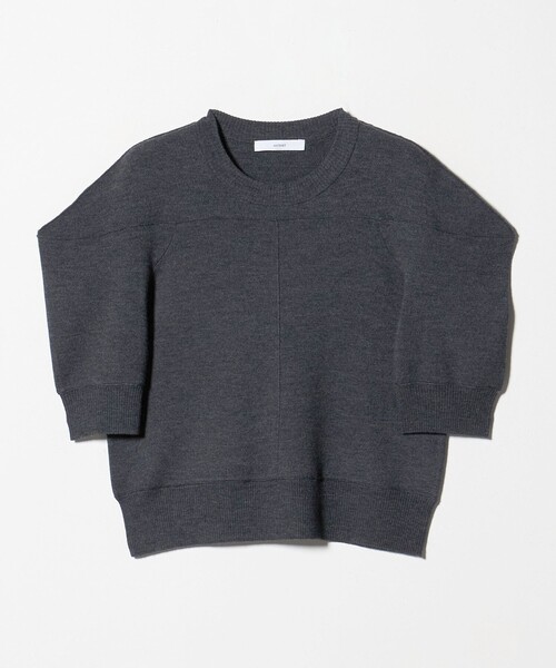 ASTRAET（アストラット）の「＜ASTRAET＞16G ボリュームショルダー クルーネックニット（ニット/セーター・レディース・グレー系/ブラック・FREE）」の12枚目の写真