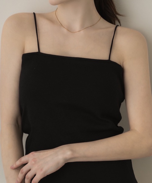 muku(ムク)の「SPAGHETTI CAMISOLE/in bra(キャミソール・レディース・ホワイト/ブラウン/ブラック・FREE)」の13枚目の写真