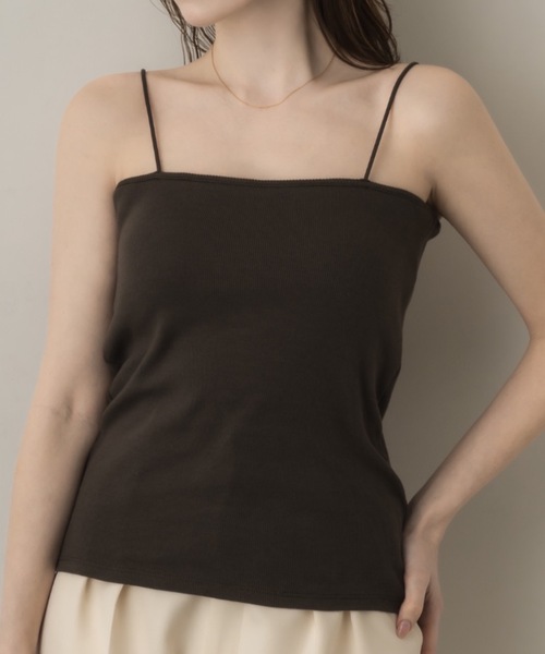 muku(ムク)の「SPAGHETTI CAMISOLE/in bra(キャミソール・レディース・ホワイト/ブラウン/ブラック・FREE)」の22枚目の写真