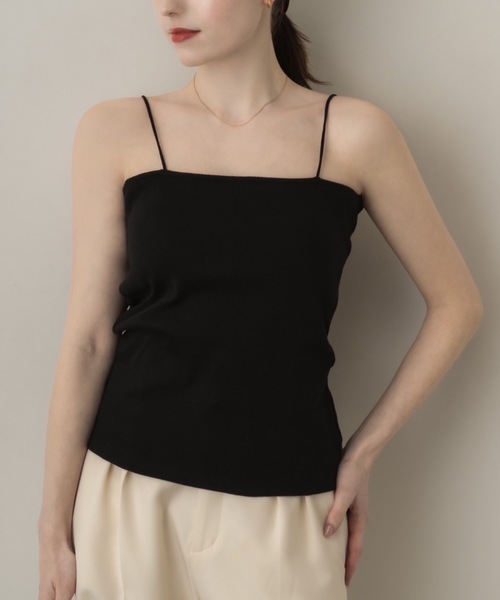 muku(ムク)の「SPAGHETTI CAMISOLE/in bra(キャミソール・レディース・ホワイト/ブラウン/ブラック・FREE)」の8枚目の写真